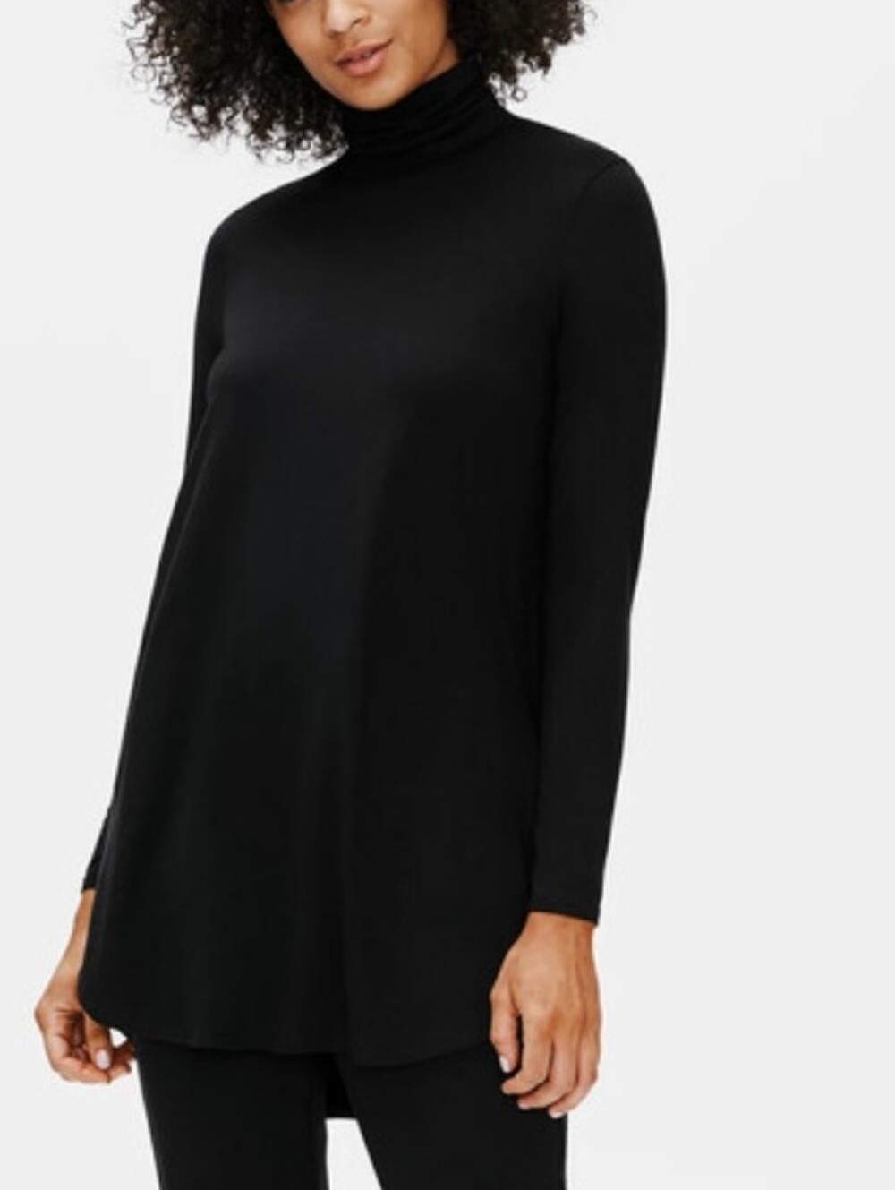 Eileen Fisher Jersey Turtleneck Tunic